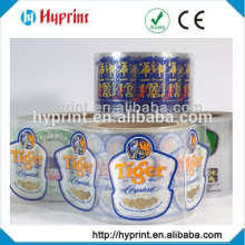 Custom transparent sticker for drink bottle hot selling sticker for beer bottles